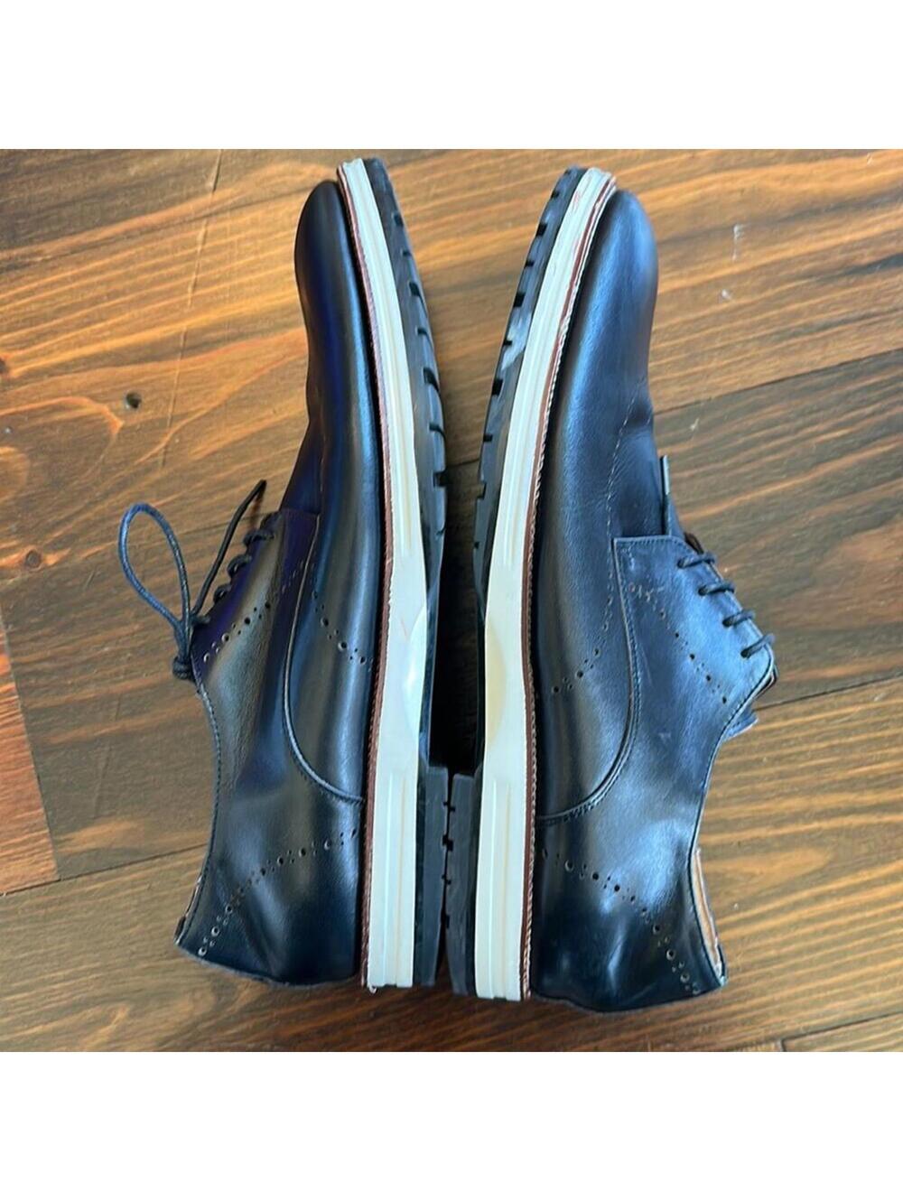 Ike Behar | Men’s Black Oxford Shoes | Size 12 | 0687 - Picture 5 of 9